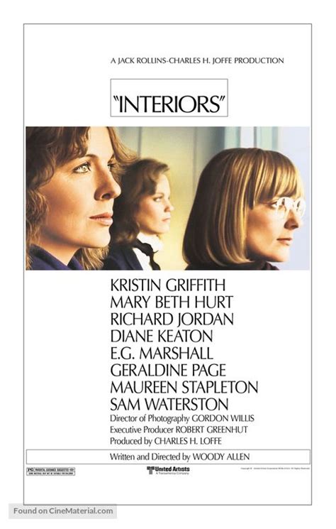 Interiors (1978) movie poster in 2020 | Woody allen movies, Richard ...