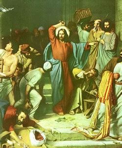 Jesus Cleansing The Temple Painting at PaintingValley.com | Explore ...