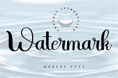 Watermark Font by ABBAsalam · Creative Fabrica