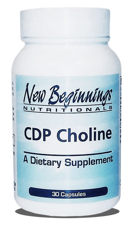 CDP Choline, 30 caps - Specialty Products - New Beginnings Nutritionals