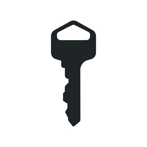 Black key icon on white background - Download Free Vectors, Clipart ...