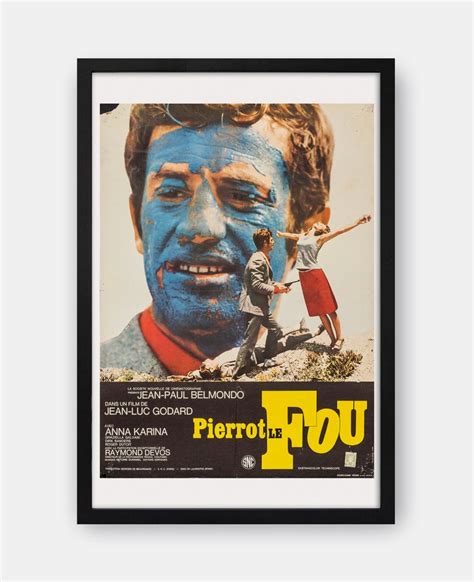 Pierrot le Fou (1965) Movie Poster - The Curious Desk