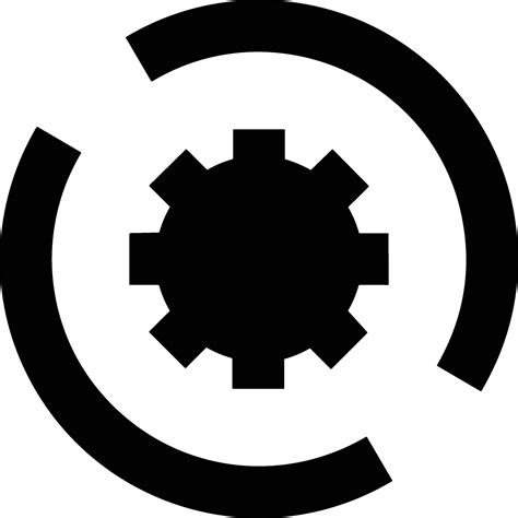 Gear setting symbol icon vector image. Illustration of the industrial ...