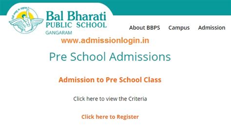 Bal Bharti Public School Admission Form 2024-25 [BBPS] - Eligibility ...