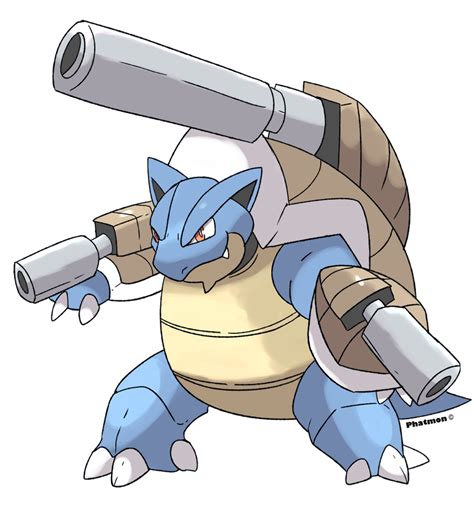 Mega Blastoise by Phatmon | Blastoise, Pokemon poster, Dragon type pokemon