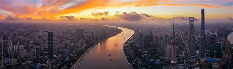 "Shanghai Sunrise Aerial Photography" by Stocksy Contributor "Rein ...