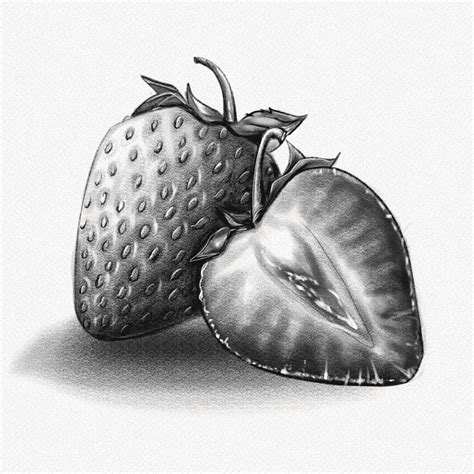 Strawberry Drawing Outline