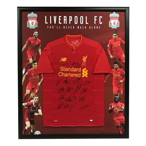 Soccer - Liverpool FC Signed and Framed 2016/17 Jersey | Taylormade ...