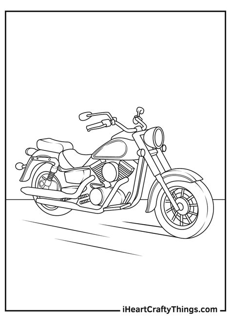 Motorcycle Coloring Pages Free Printable