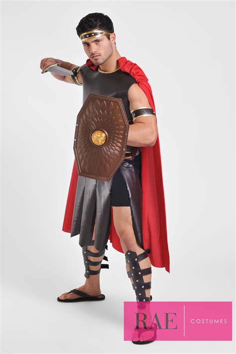 This Spartan Warrior costume is a great look for Halloween or any other ...