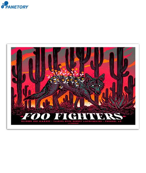 Foo Fighters Tour 2023 Talking Stick Resort Amphitheatre Oct 3 Poster 2024