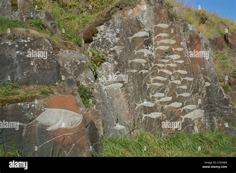 stone sculptures, Stone and Man project, Qaqortoq, Greenland (Danish ...