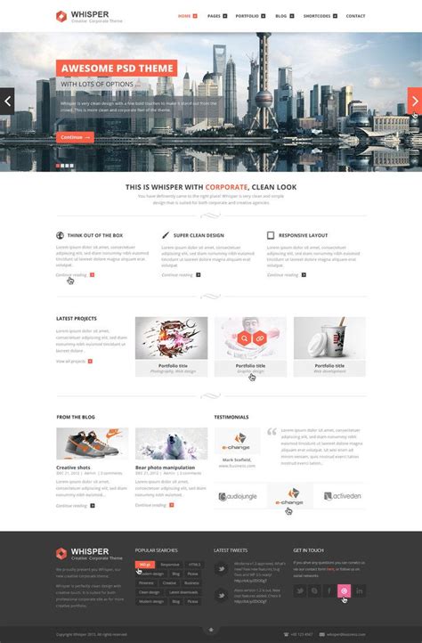 Whisper - Creative Corporate Theme by ~pixel-industry on deviantART ...