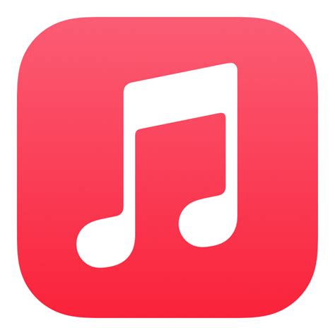 White Apple Music Logo Transparent