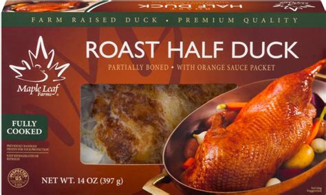 Maple Leaf Farms Roast Half Duck with Orange Sauce, 14 oz. with natural ...