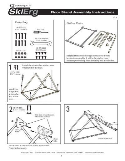 SkiErg Floor Stand Assembly - Concept2