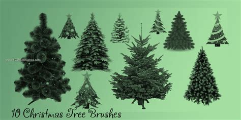 Christmas Tree | Photoshop Brushes Free Download Cs5 | 123Freebrushes