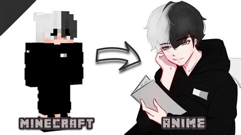 Turning a Minecraft Skin into Anime! | 6 - YouTube