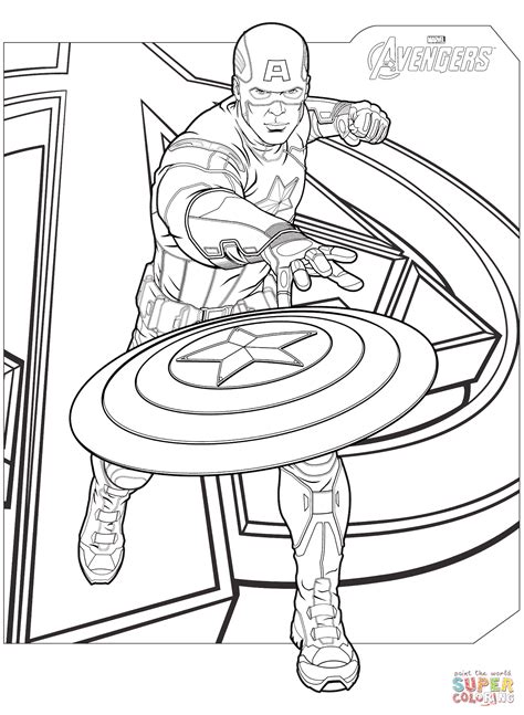 printable marvel avengers colouring pages - Clip Art Library