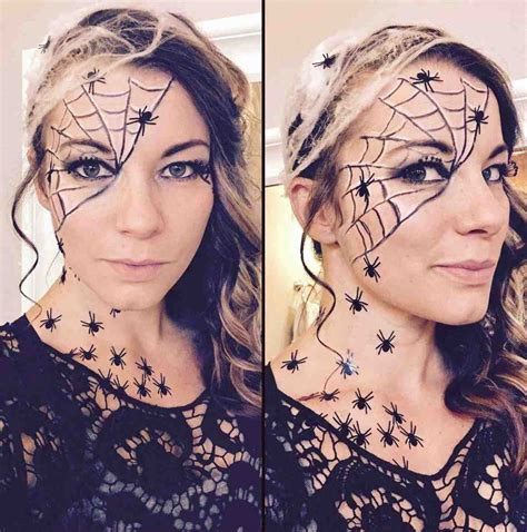 #maquillage #halloween femme araignée look tendance simple à réaliser ...