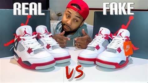 How to Tell Real vs Fake Air Jordan 4 Fire Red 2020 | WATCH BEFORE YOU ...