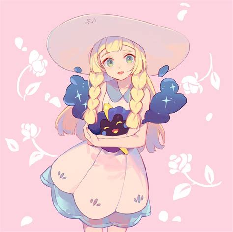 Lillie holding Nebby [Pokemon SM] : awwnime | Pokemon alola, Pokemon ...