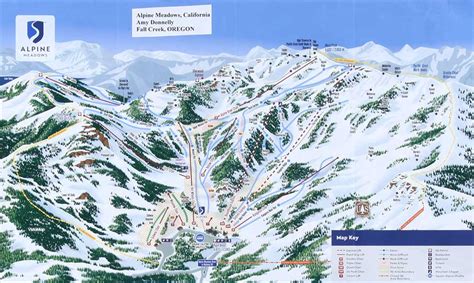 Alpine Meadows Ski Area Trail Map