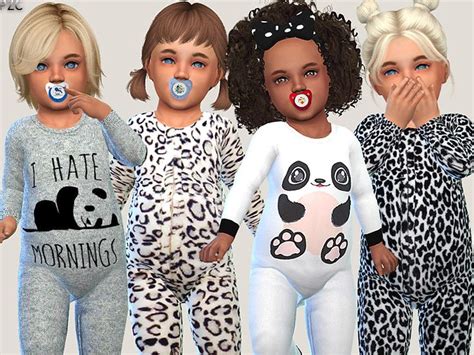 The Sims Resource - Toddler Onesie Collection 043 | Sims 4 children ...