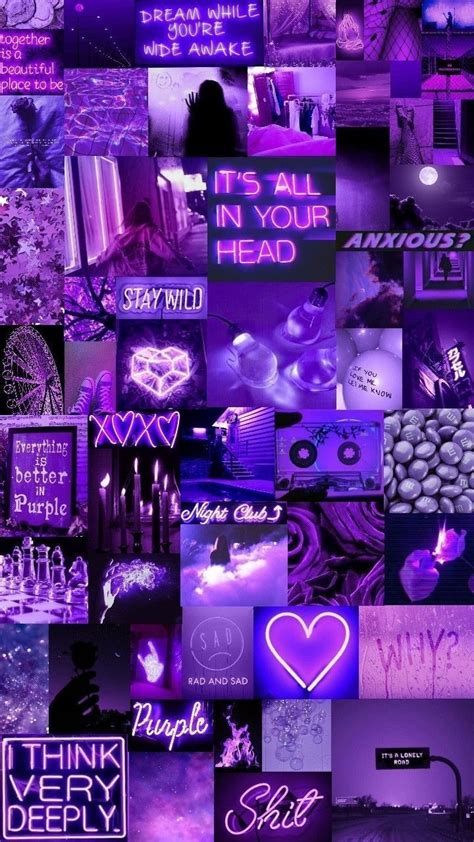 Aesthetic Collage Purple Wallpapers - Wallpaper Cave