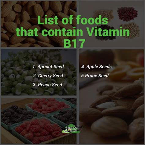 B17 Vitamin Food List - VitaminWalls