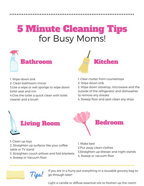 5 Minute Cleaning Tips for Busy Moms - NEPA Mom