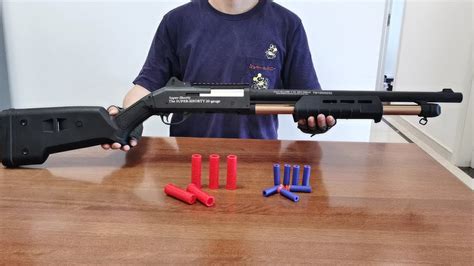 M870 Shell Ejecting Soft Bullet Toy Gun Unboxing 2022 - Realistic ...