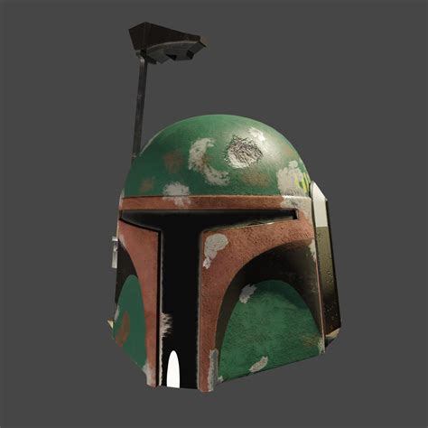 3D Boba Fett Helmet Low Poly - TurboSquid 1871107