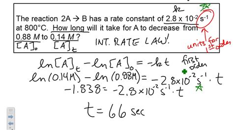 Integrated Rate Equation For First Order Reaction - Tessshebaylo