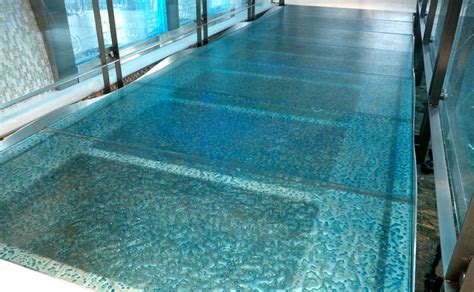 Glass Floor Tile Installation - Glass Designs