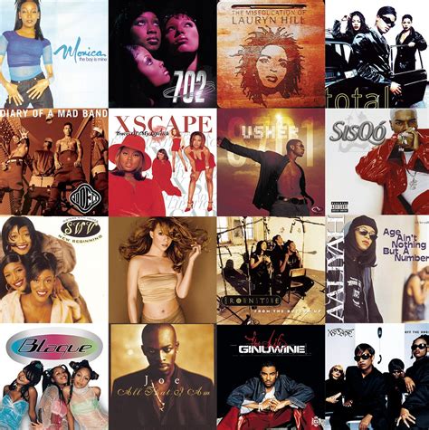 Classic 90's and 2000's R&B Album Cover Art Collage - Etsy