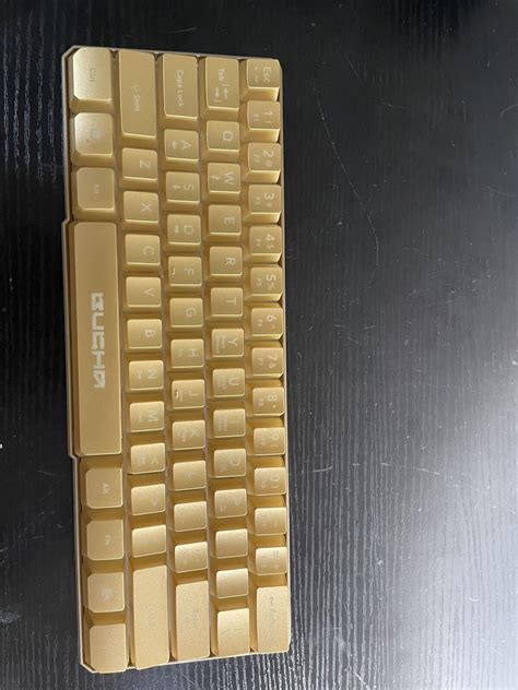 *UBER RARE* Bugha Limited Edition gold RGB Gaming 60% Keyboard | eBay