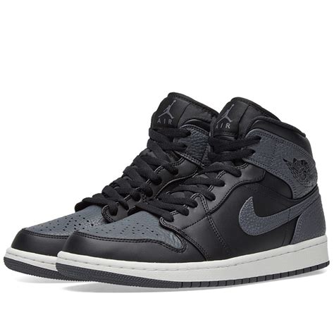 Nike Air Jordan 1 Mid In Black | ModeSens