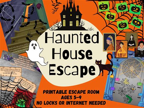 Kids Escape Room. Haunted House Party Game | Fun Kids Escape Room Kit ...