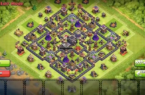 Best Clash of Clans Town Hall 9 Hybrid Base Layout