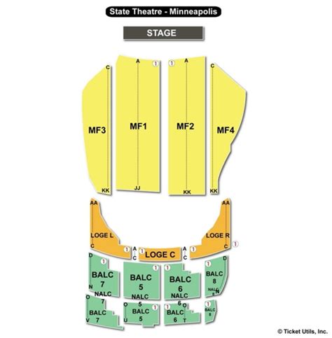 State Theater Seating Chart Minneapolis - Theater Seating Chart