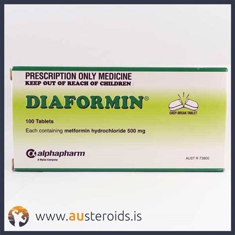 Metformin 500mg X 100 Tablets Diaformin (Pharmaceutical) – Austeroids ...