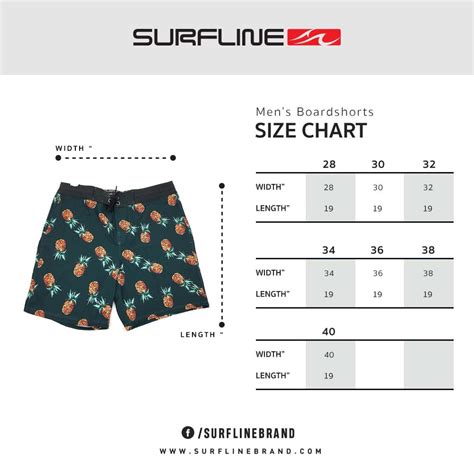 Mens Swim Trunks Size Chart - Greenbushfarm.com