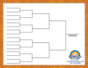 Cornhole Tournament Brackets - Custom Corntoss