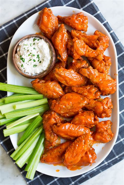 Baked Buffalo Wings {with Blue Cheese Dip} - Cooking Classy