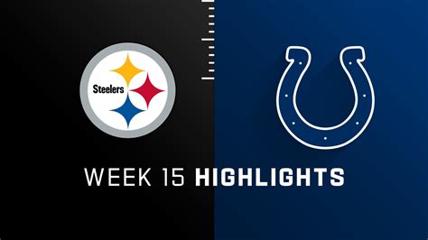 Pittsburgh Steelers vs. Indianapolis Colts highlights | Week 15