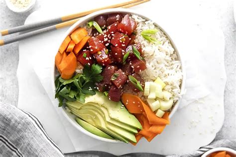 Ahi Tuna Poke Bowl - Fully Loaded!