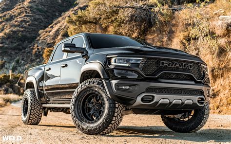 Dodge RAM Black Rims TRX Black Ledge 6 | WELD Wheels