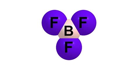 Boron Trifluoride Molecular Structure Isolated On White Stock Photo ...