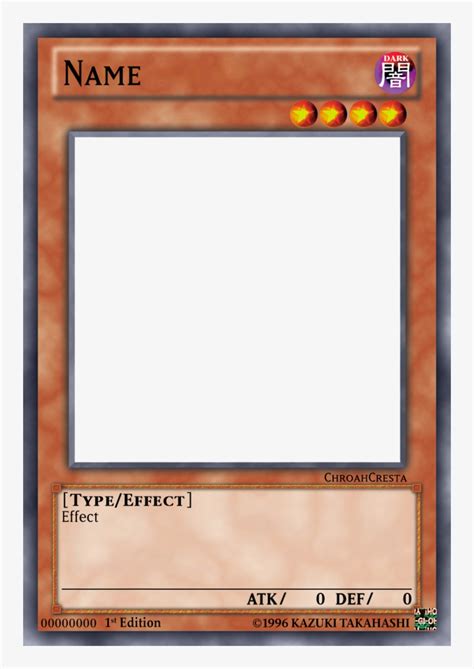 Download Yugioh-card Template - Yu Gi Oh Template - HD Transparent PNG ...